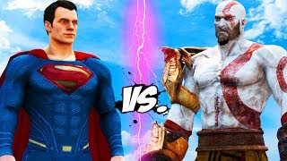 SUPERMAN vs KRATOS - God of War VS Man of Steel