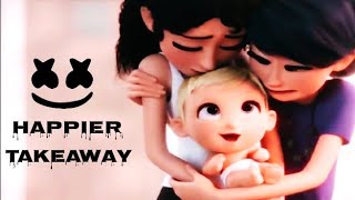 Marshmello ft The Chainsmokers - Happier Takeaway (Emotional Animation HD Music Video 2021)