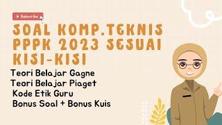 BAHAS SOAL TEKNIS PPPK 2023 SESUAI KISI KISI #pppk2023 #pppkguru