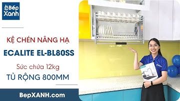 BepXANH.com | Giới thiệu kệ chén di động Ecalite EL-BL80SS - Dành cho tủ rộng 800mm