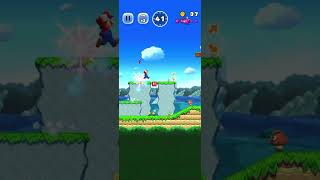 Super Mario run level 1-1 up and over! #mario 🍄