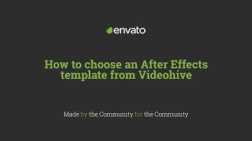 How to choose an After Effects template from Videohive