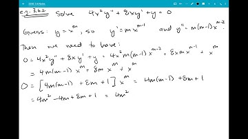 3.6: Cauchy-Euler 3 - repeated roots