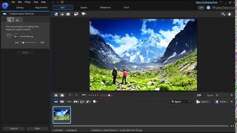 PhotoDirector Content-Aware Removal Demo | CyberLink