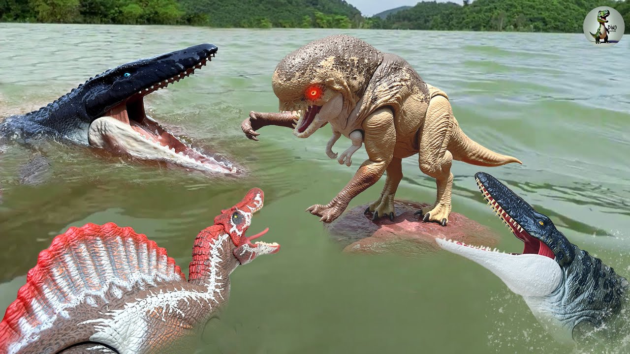 D-Rex Vs Spinosaurus Vs Mosasaurus Another Final Battle 🦖 Jurassic World Rebirth