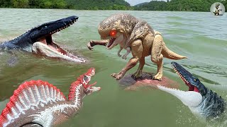 D-Rex Vs Spinosaurus Vs Mosasaurus Another Final Battle Jurassic World Rebirth