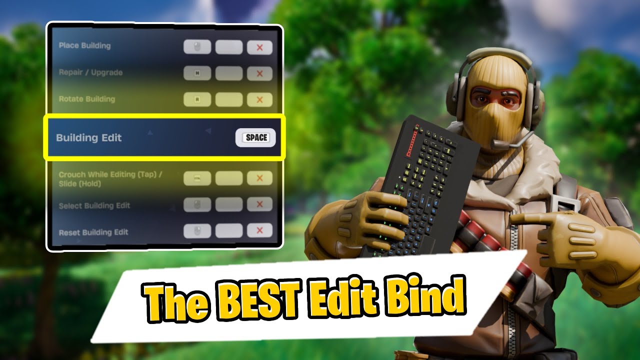 Space is the best edit bind? | full settings showcase