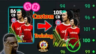 How To Train F. Beckenbauer In eFootball 2024 | Beckenbauer Max Level Training efootball #efootball