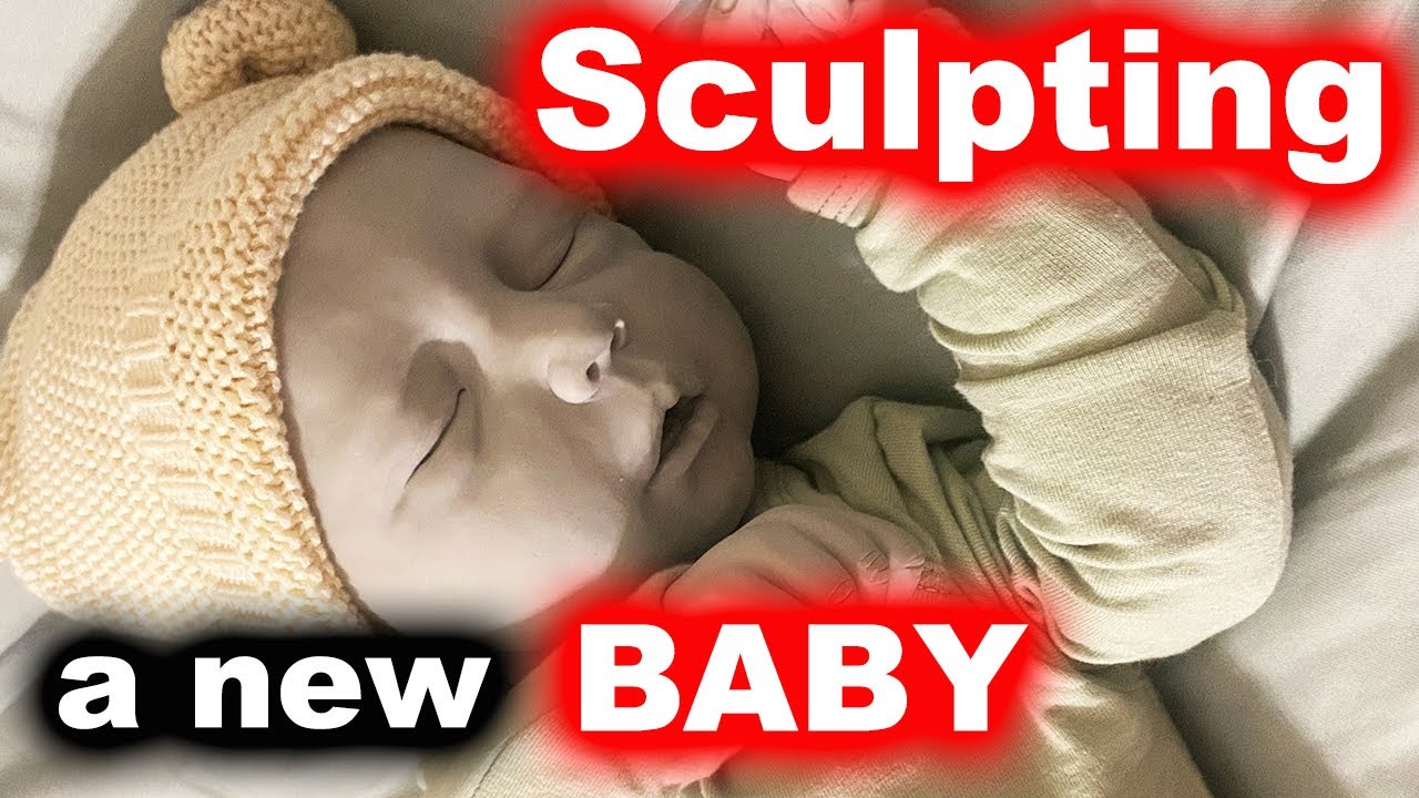 Sculpting a New Baby, Time-lapse of Claire Taylor creating a baby, come and watch me sculpt for you