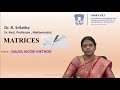 Gauss Jacobi method by Dr. R Srilatha