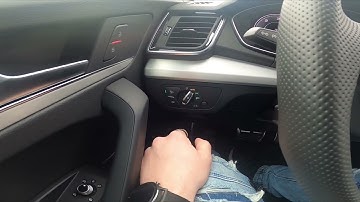 How to Enable or Disable All-Weather Lights in AUDI Q5 II (2017-now) - All-Weather Lights On or Off