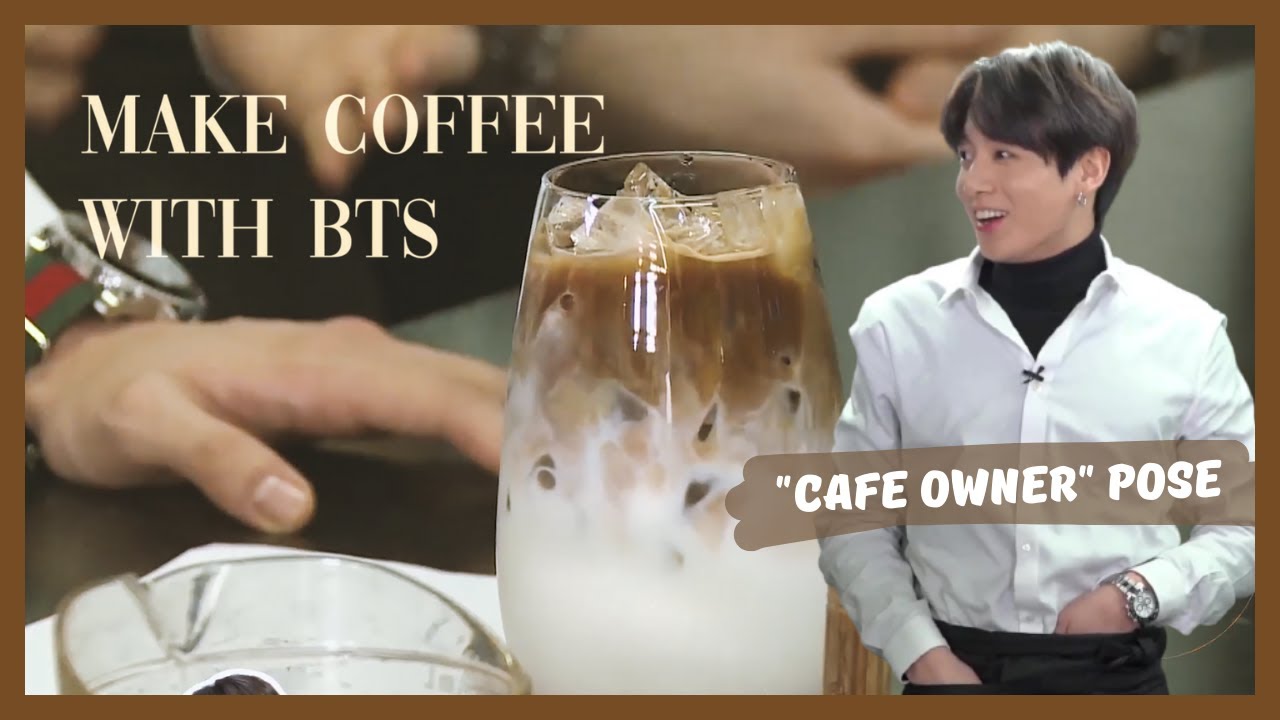 bts cafe  Update  Welcome to BTS Cafe! How to Make BTS Signature Latte | BTS Being Baristas