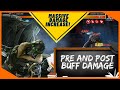 Vulture Pre And Post Buff Damage Comparison With And Without Synergies! Did Not Expect These Results