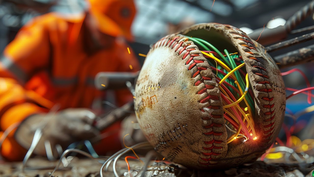 Cómo se hacen las PELOTAS DE BÉISBOL ⚾