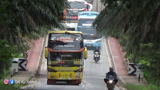 HARI PERTAMA BUS MELINTASI LINTAS TIMUR SUMATERA ARUS BALIK MUDIK GAK BOLEH MUDIK 2021