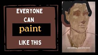 Oil Painting Portrait With Earthy Colors #oilportrait