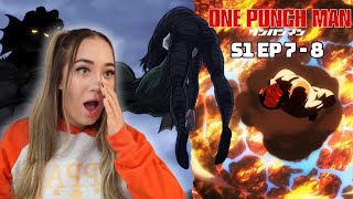 SAITAMA DESTROYS A METEOR! ☄️| One Punch Man Episode 7 - 8 REACTION