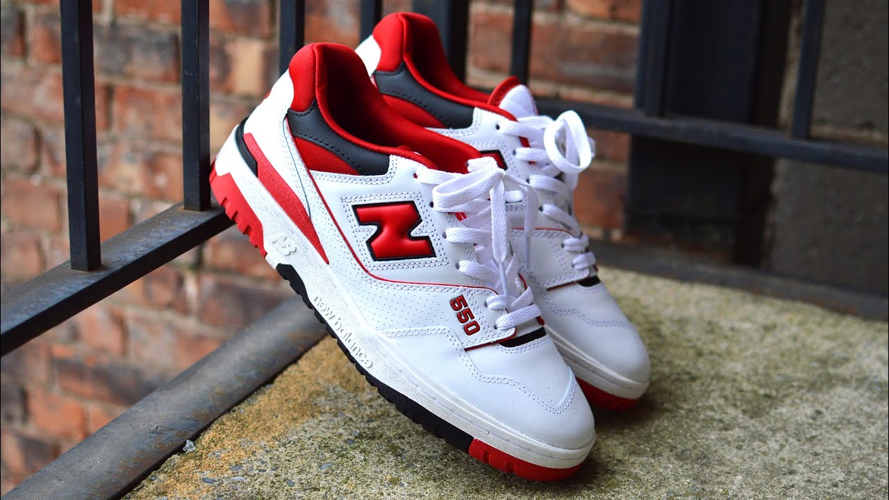The “White Red” New Balance 550 is an Essential Sneaker! 