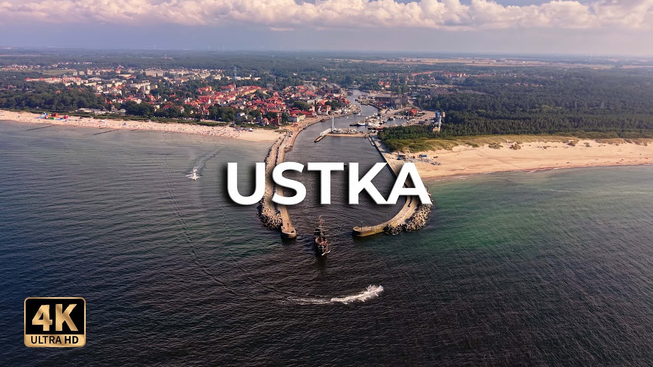 To miejsce co roku przyciąga tysiące turystów – Ustka z drona 2025! [4K]