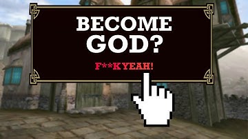 this is why Morrowind in VR is the best way to play...