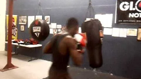 joseph jeudy punching the bag