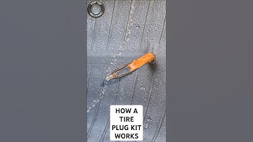 How a Tire Plug Repair Kit Works #tireplug #tirerepair #tirestrip #howitworks