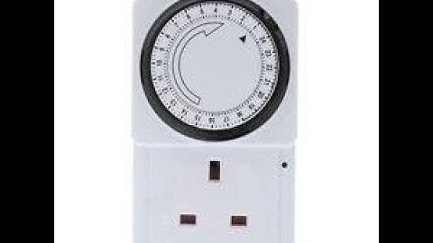 Automatic 24 hour timer switch for any electric device