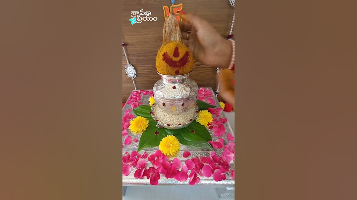 Varalakshmi Vratam Kalasam Decoration | Varalakshmi pooja Decoration | #shorts #shravanapriyam