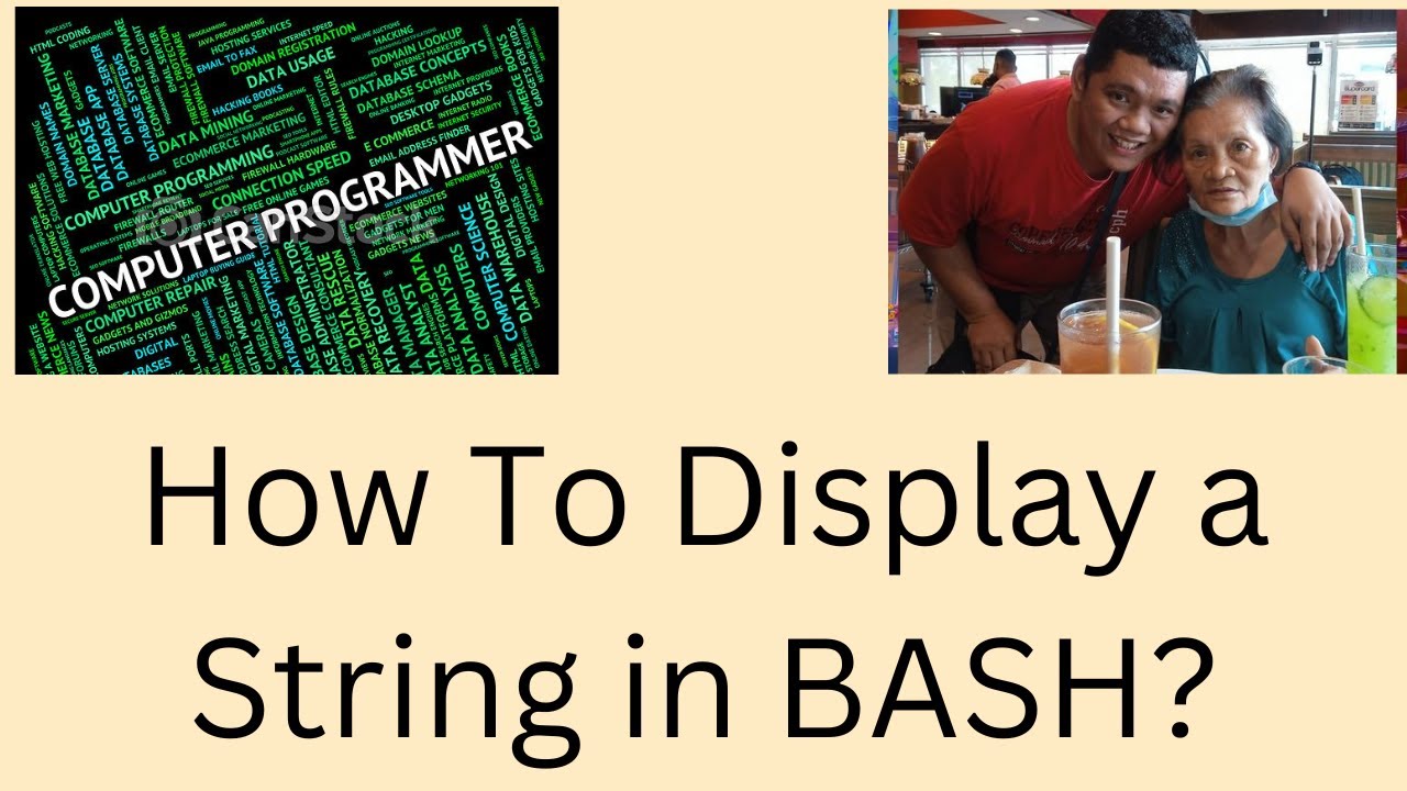 How To Display a String in BASH? - YouTube