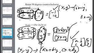 Precalc Zoom Lesson 53 Using Matrices For Transformations