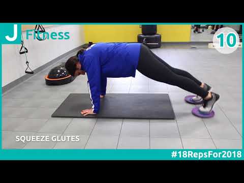 #18RepsFor2018 - Glider Plank Jacks