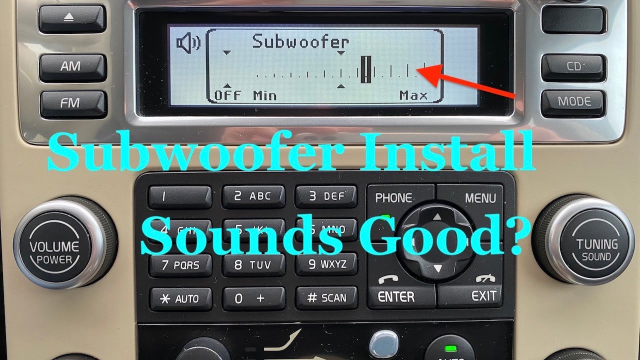 Factory option Subwoofer installation XC70/V70. How does it sound? Thx