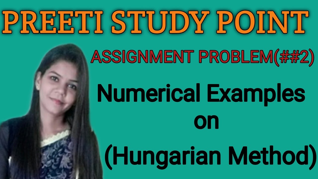 assignment problem numerical