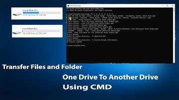 How To Transfer Files and Folder One Drive To Another Drive Using CMD Urdu
