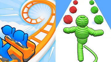 Runner Coaster vs Rope Man Satisfying ASMR  Gameplay (Android,ios) (New Update)