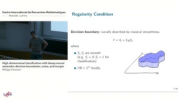 Philipp Petersen: High-dimensional classification with deeep neural networks: decision boundaries