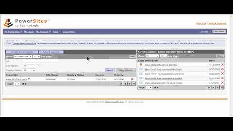 AgencyLogic Support Video - Where To Find PowerSite Statistics Within Your AgencyLogic Account