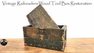 Старый деревянный ящик для инструментов: реставрация