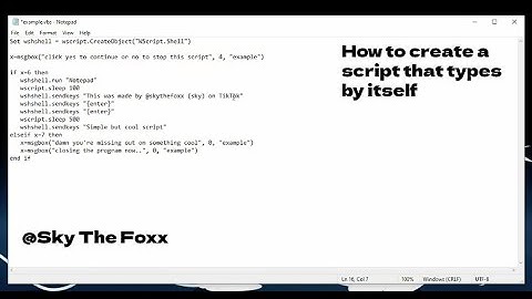 How to create a script that types by itself