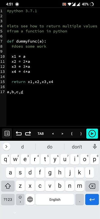 In python, you can return more than one value from a function 😎 - YouTube