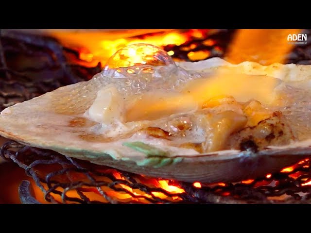 Japanese Street Food: Sea Urchin & Scallops BBQ JAPAN