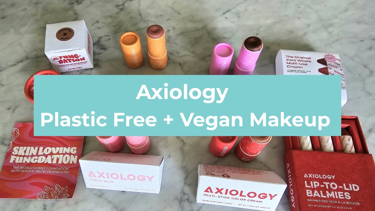 Axiology Plastic Free Makeup: Unboxing & Product Testing by I'm Plastic Free