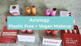 Axiology Plastic Free Makeup: Unboxing & Product Testing by I'm Plastic Free