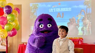 McDonald's Birthday Party | Ayden James 7th Birthday