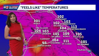 Central Florida under heat advisory as feels like temps climb to 110°