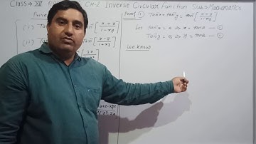 Class-12 CBSE/RBSE Part 6(English Medium)Ch-2 Inverse Circular Function