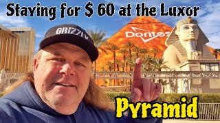 Staying at the Luxor Pyramid for $ 60  full Room and Hotel tour 2024 screenshot 2