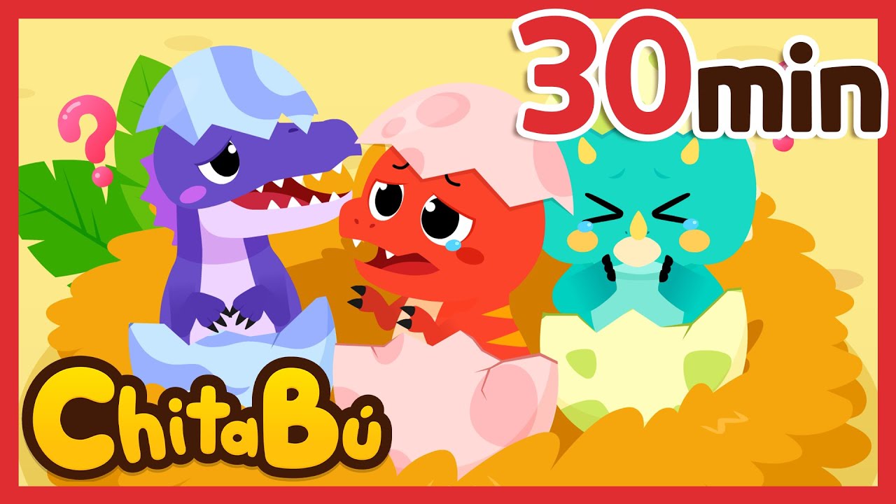 30 MIN de Asombrosos y Fuertes Dinosaurios | Canciones Infantiles | #ChitaBú