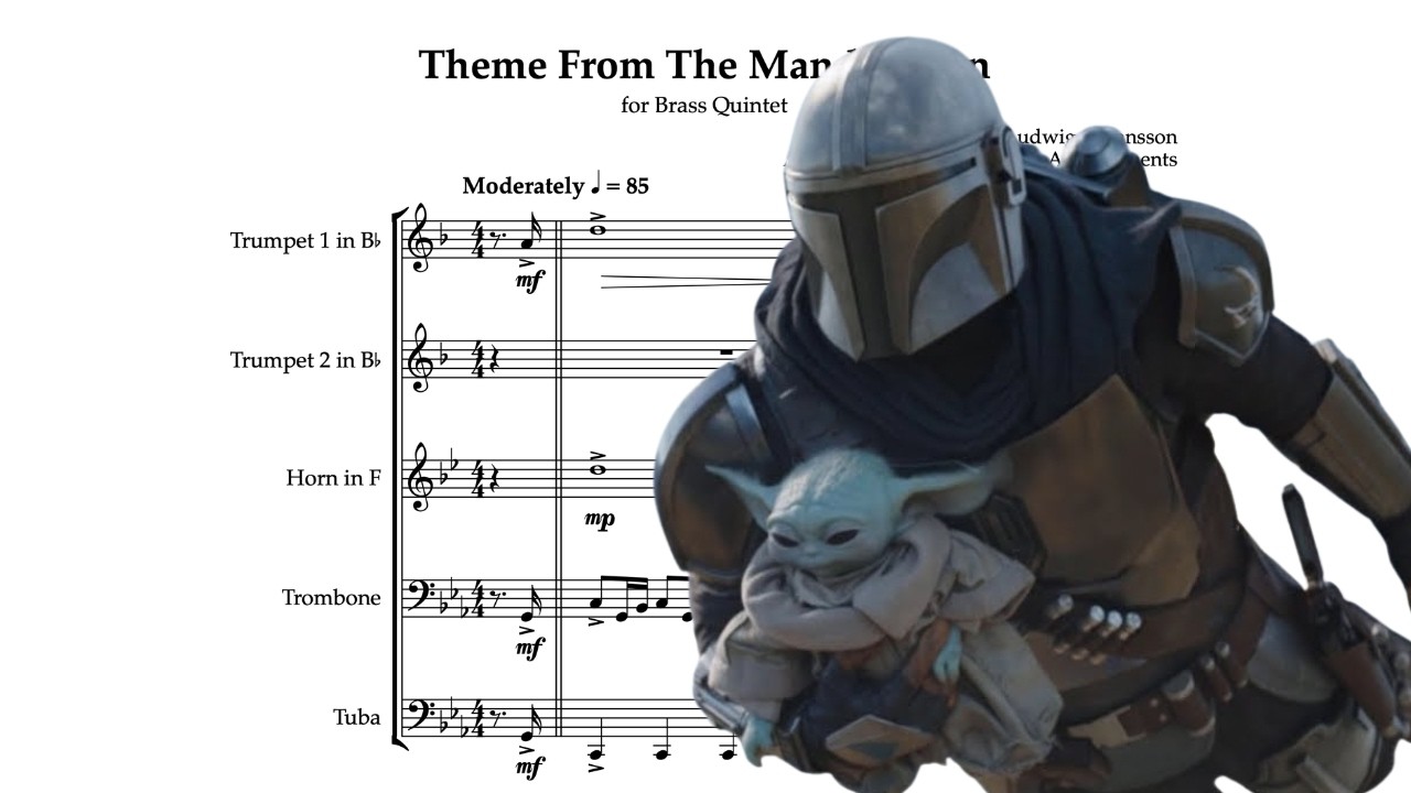 The Mandalorian Main Theme for Brass Quintet