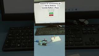 Sistema de acionamento de sensor led usando no Arduino usando Python
